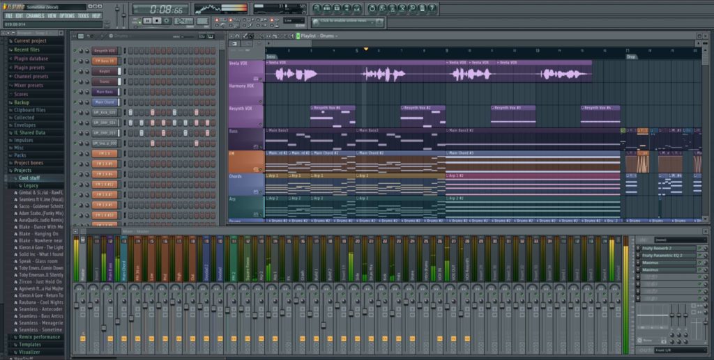 La table de mixage de Fl Studio
