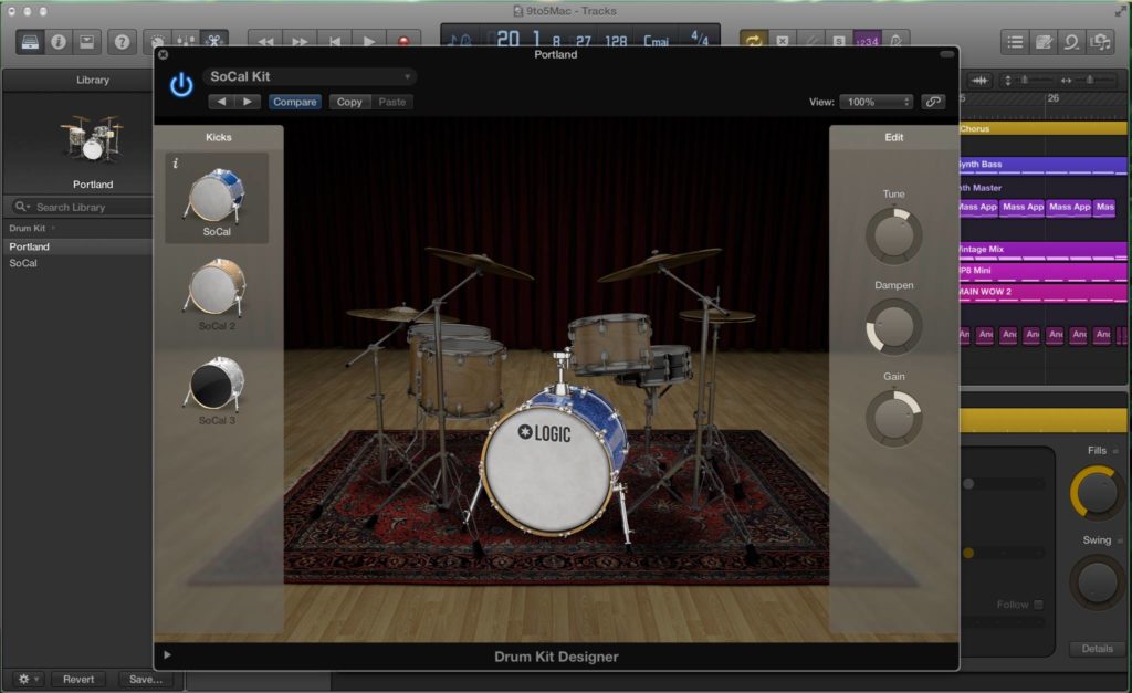 Logic pro X et son plug-in Drum Kit Designer
